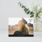 Je foto Afstuderen Bedankt Briefkaart (Staand voorkant)