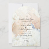 Je foto Damask Black Font Wedding Kaart (Achterkant)