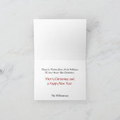 Je foto op Pine Branches Zure kerst Feestdagen Kaart (Binnen)