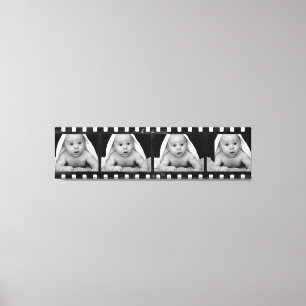 Je foto's filmstrips canvas afdruk