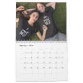 Je foto's op elke paginalender kalender (Feb 2026)