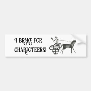 Je freine pour Charioteers Mycenaean Sticker pare-