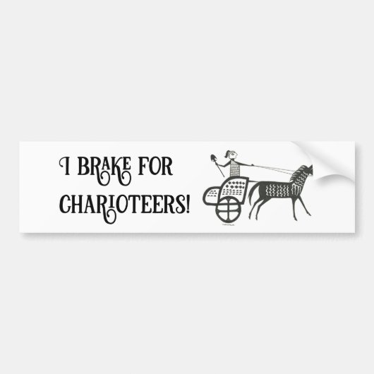 Je freine pour Charioteers Mycenaean Sticker pare- (Devant)