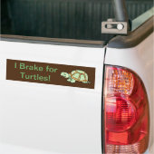 Je freine pour Turtles Bumper Sticker (Sur camion)