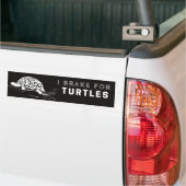 Je freine pour Turtles Bumper Sticker mignonne et (Sur camion)