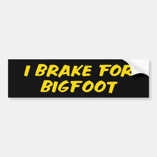 Je Freins Pour Bigfoot Bumper Sticker (Devant)