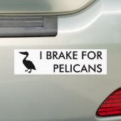 JE FREINS POUR Sticker À Bumper PELICANS (En voiture)