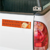 Je Freins Pour Sticker Bumper Pizza Plage (Sur camion)