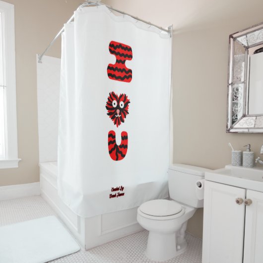 Je Fuzzy U Douche rideau (En situation)