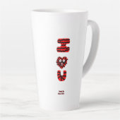 Je Fuzzy U Grosse Mug Latte (Angle droit)