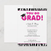 Je gaat Afstudeerders afstudeerfeest Kaart (Voorkant / Achterkant)