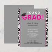 Je gaat Afstudeerders afstudeerfeest Kaart (Voorkant / Achterkant)