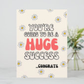 Je gaat een groot succes worden kaart (Staand voorkant)