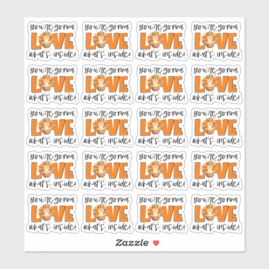 Je gaat houden van wat er in Herfst Turkije zit Sticker (Vel)