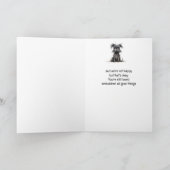 Je gaat weg, succes, juffrouw kaart (Binnen)