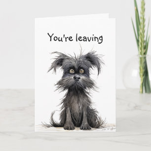 Je gaat weg, succes, juffrouw kaart