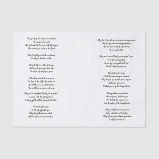 Je gebeden #2 tissuepapier (Voorkant)