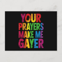 Je gebeden maken me gayer Regenboog Pride Vlag LGB