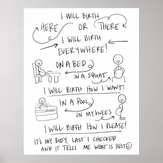 Je geboorte je weg Poster (Voorkant)