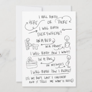 Je geboorte je weg Wenskaart Bedankkaart