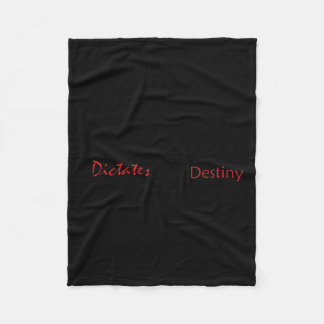 Je gedachten dicteren je Sticker Fleece Deken
