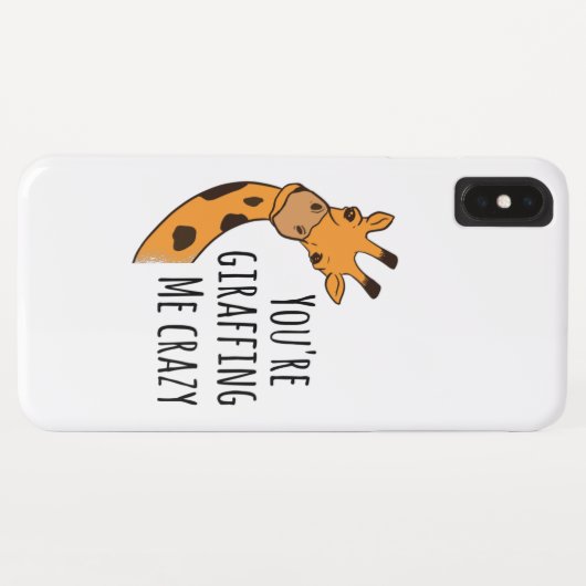 Je geeft me gek. Case-Mate iPhone case (Achterkant (horizontaal))