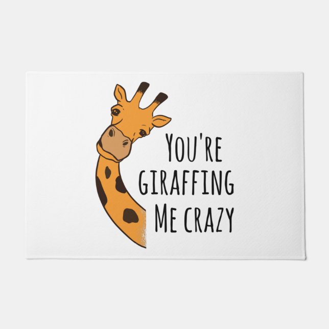 Je geeft me gek. deurmat (Voorkant)