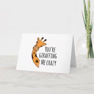 Je geeft me gek. kaart