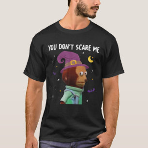 Je geeft me niet om grappige Puppet Monkey Meme Ha T-shirt