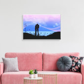 Je geeft me vlinders canvas afdruk (Insitu (Woonkamer))