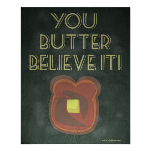 Je gelooft het pas als je het ziet Inspirerende sp Perfect Poster