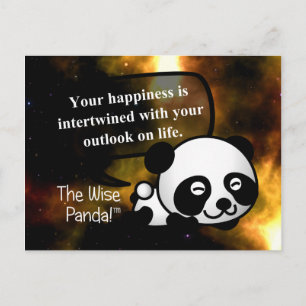 Je geluk hangt af van je visie op het leven briefkaart