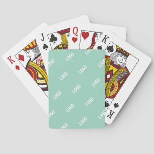 Je geüploade afbeelding of logo getegeld Licht T Pokerkaarten