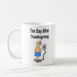 Je gewicht de dag na Thanksgiving Koffiemok