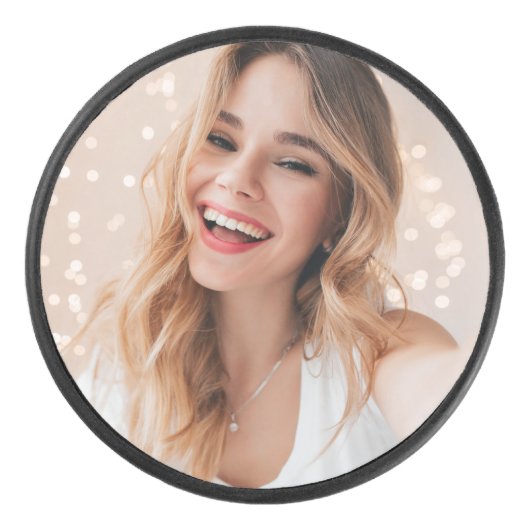 Je gezicht op een hockey puck (Voorkant)