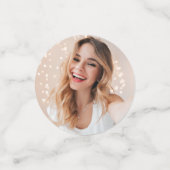 Je gezicht op een verjaardag confetti (Kleine voorkant)