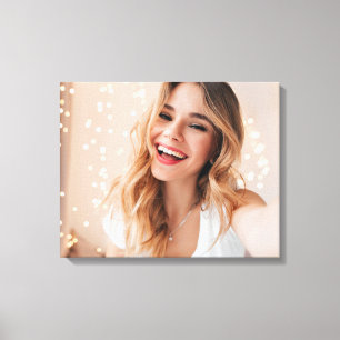 Je gezicht op een verjaardag gepersonaliseerd canvas afdruk
