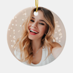 Je gezicht op een verjaardag keramisch ornament