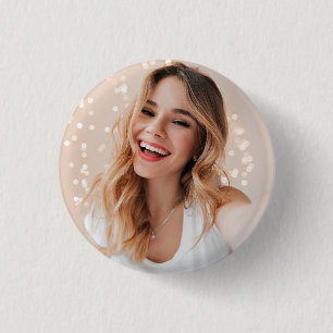 Je gezicht op een verjaardag ronde button 3,2 cm