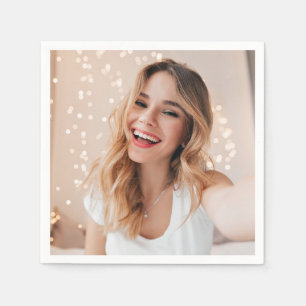 Je gezicht op een verjaardag servet