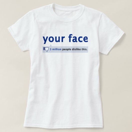 je gezicht T-Shirt (Design voorkant)