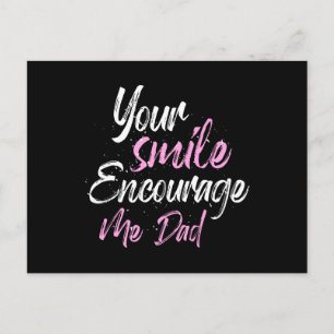 Je glimlach geeft me moed Papa Briefkaart