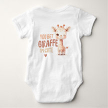 Je gokt Giraffe ik ben Schattige Baby T-shirt