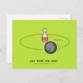 Je gooit me over Happy Valentines Day | Liefde Feestdagenkaart (Voorkant / Achterkant)