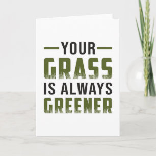 Je gras is altijd groener landschap vier grappig kaart