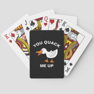 Je haalt me op de grappige veeteelt en de duivel pokerkaarten