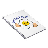 Je haalt me op Funny Egg Pun Notitieboek (Rechterzijde)