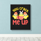 Je haalt me paaskip op. canvas afdruk (Insitu (Houten vloer))