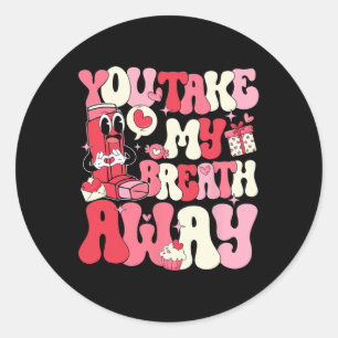Je haalt mijn adem weg longrevalidatietherapeut Va Ronde Sticker