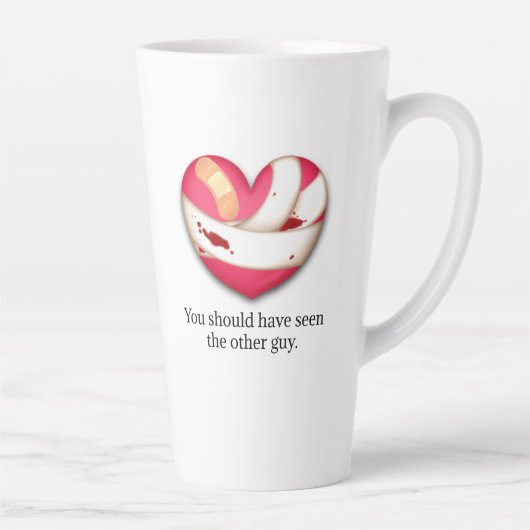 "Je had de andere moeten zien" Broken Heart Latte Mok (Rechts)